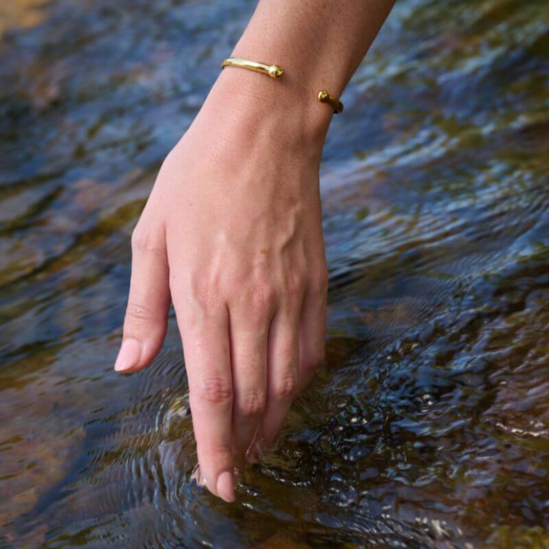 gold emf protection bracelet