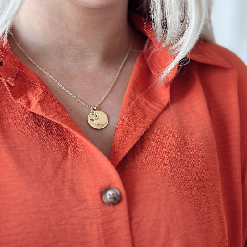 EMF Necklace 18k gold anti-radiation