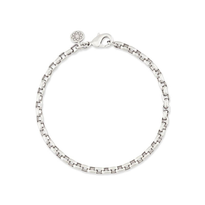 emf protection bracelet silver chain